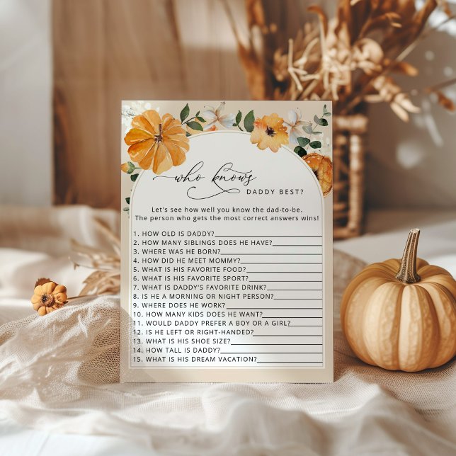 Lámina Calabaza pequeña que conoce a papi mejor juego (Subido por el creador)