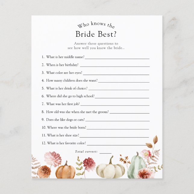 Lámina Calabaza que conoce a la novia como mejor juego de (Anverso)