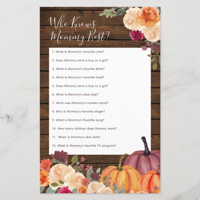 Lámina Calabaza Rustica de Madera que conoce a mi mejor p (Anverso)