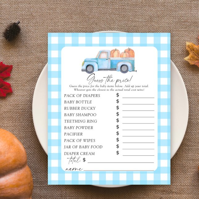 Lámina Calabazas de camiones azules - Adivinen el juego d (Subido por el creador)