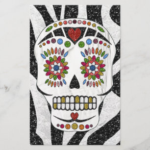 Lámina Calavera de azúcar de Rockabilly RAB en impresión