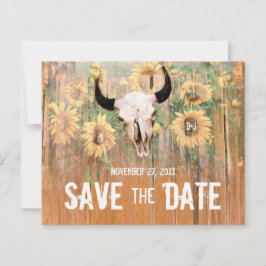 Lámina Calavera De Toro Rústica De Los Girasoles Presupue