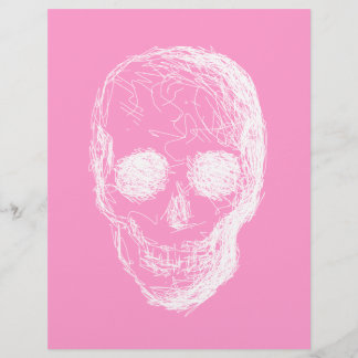 Lámina Calavera, en blanco.