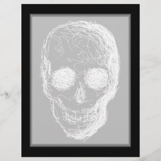 Lámina Calavera, en blanco.