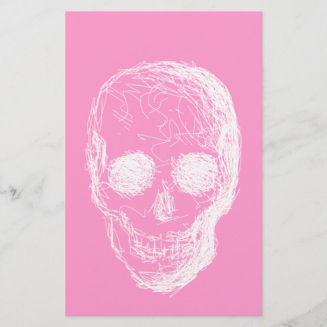 Lámina Calavera, en blanco. (Anverso)