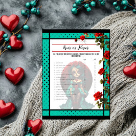 Lámina Calaveras de azúcar con rosas azules y rojas Juego