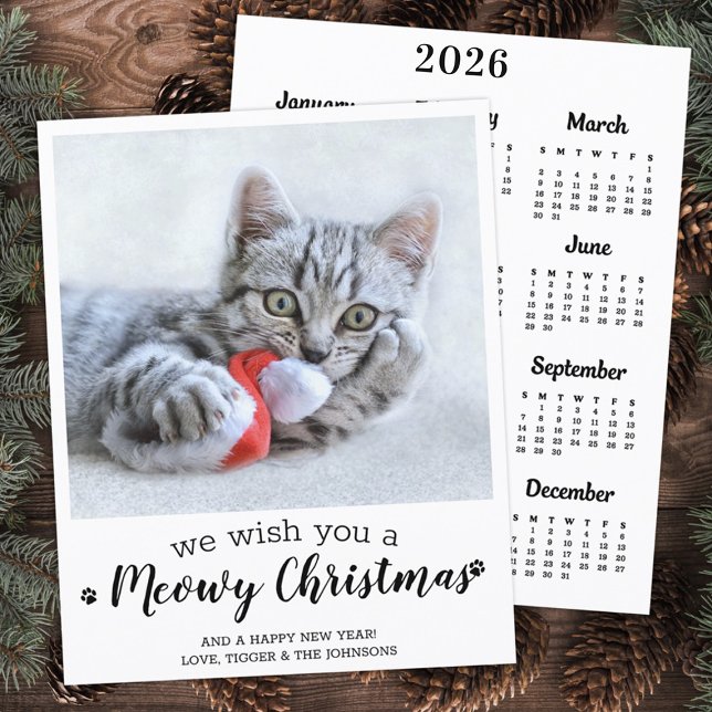 Lámina Calendario 2025 de Budget Merry Christmas Cat Masc (Subido por el creador)