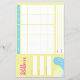 Lámina Calendario de clases