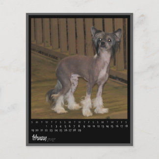 Lámina calendario de febrero de 2012