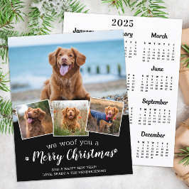 Lámina Calendario de Navidad 2025 del Mascota de presupue