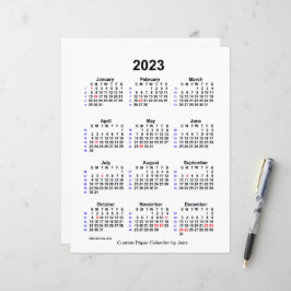Lámina Calendario de vacaciones para Personalizados de 20