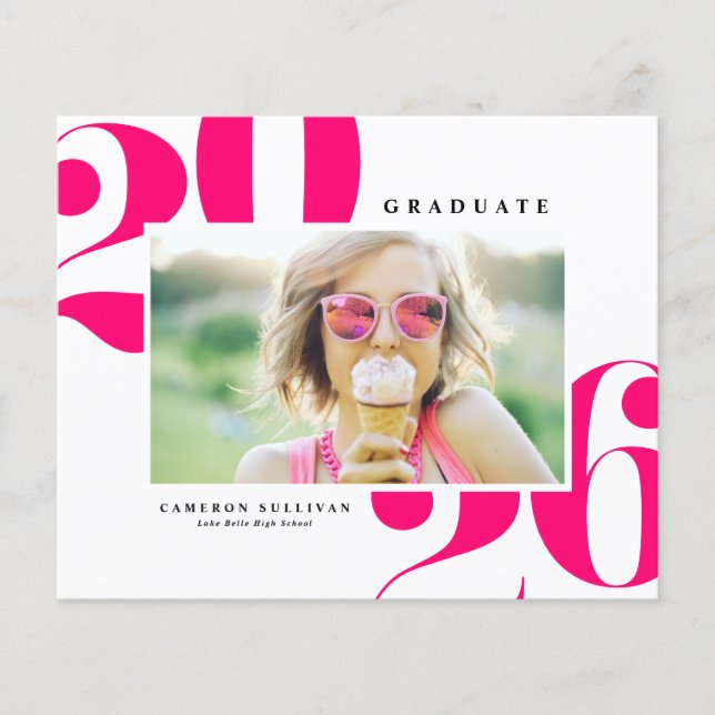 Lámina Caliente Rosa 2025 Audaz Tipografía Graduación de  (Anverso)