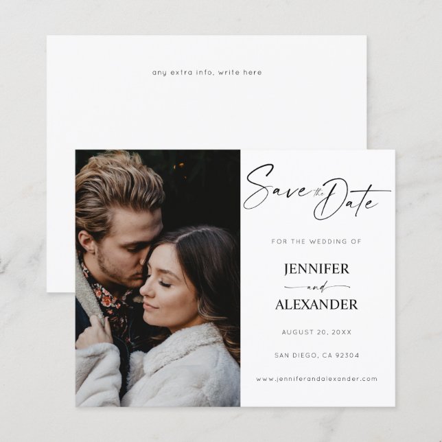 Lámina Caligrafía blanca y negra de presupuesto Guardar l (Anverso / Reverso)