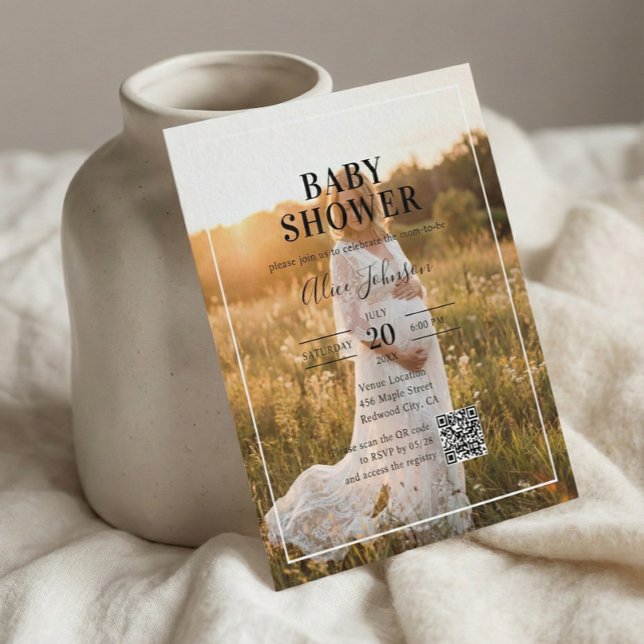 Lámina Caligrafía presupuestaria Código QR Foto Baby Show (Subido por el creador)