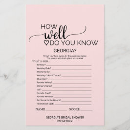 Lámina Caligrafía rosa de Rubor ¿Qué hay en tu juego de b