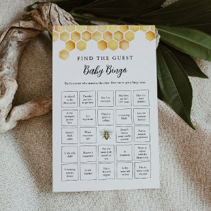 Lámina CALLA Honey Bee Encuentra el juego de bingo bebé i