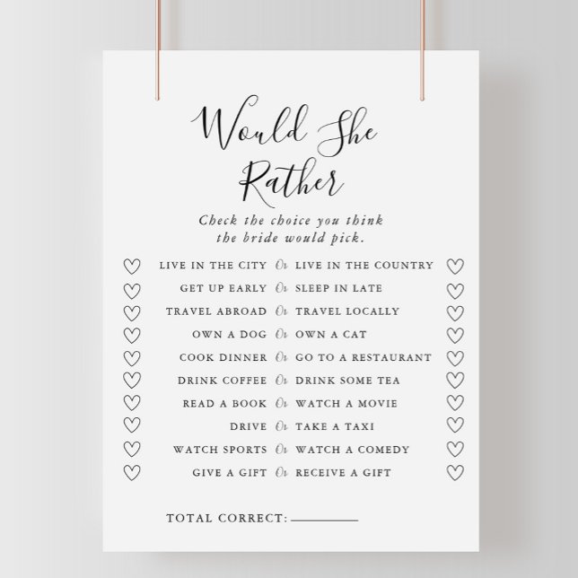 Lámina Calligrafía Prefiere Un Juego De Ducha De Novias (Subido por el creador)