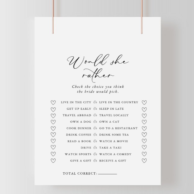 Lámina Calligrafía Prefiere Un Juego De Ducha De Novias (Subido por el creador)