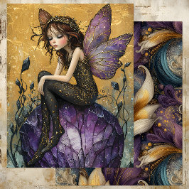 LÁMINA CAMBIANDO LA JUSTICIA CRISTAL EN PURPLE Y ORO