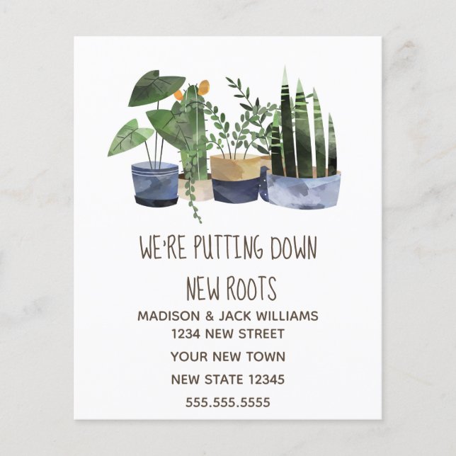 Lámina Cambio de dirección del presupuesto | Invitación m (Anverso)