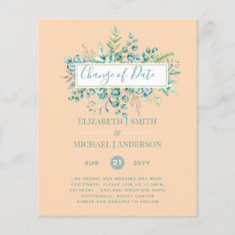 Lámina Cambio de Planes Fecha Verenery Eucalyptus Evento