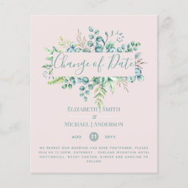 Lámina Cambio de Planes Fecha Verenery Eucalyptus Evento