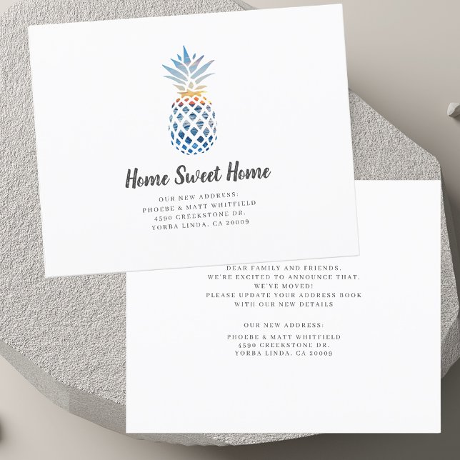 Lámina Cambio moderno de la Invitación de desplazamiento  (Modern Change of Address Moving Announcement)