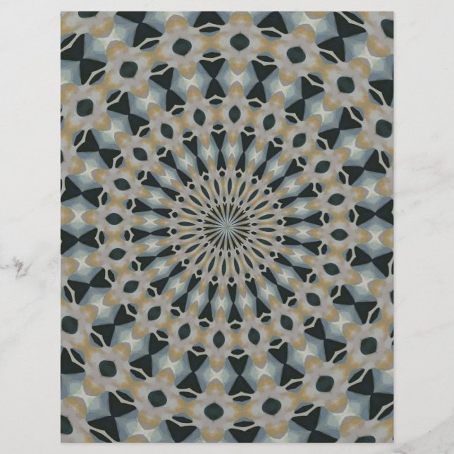 Lámina Camello y Kaleidoscopio Verde azulado (Anverso)