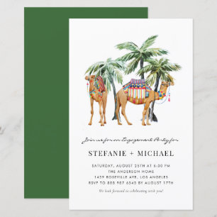 Lámina Camellos acuáticos y fiesta de compromiso de palme