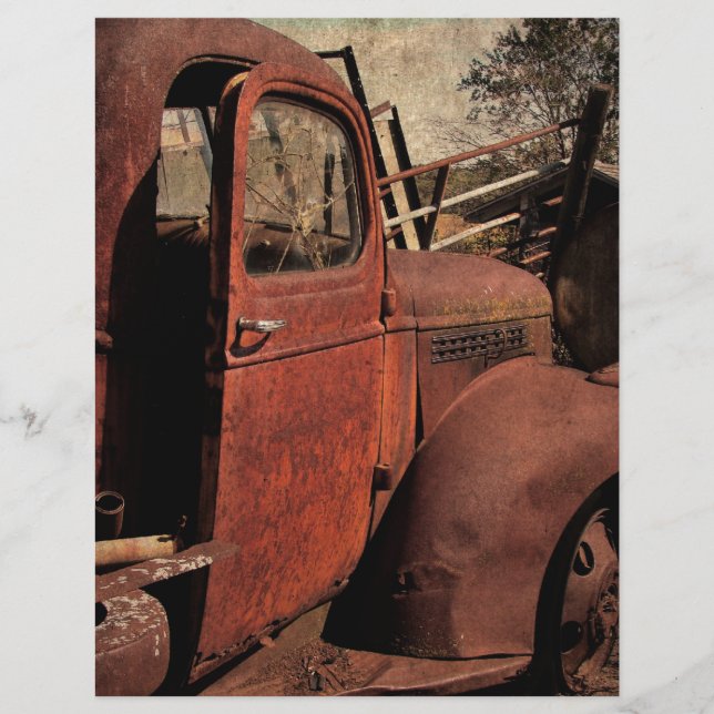 Lámina Camión abandonado (Anverso)