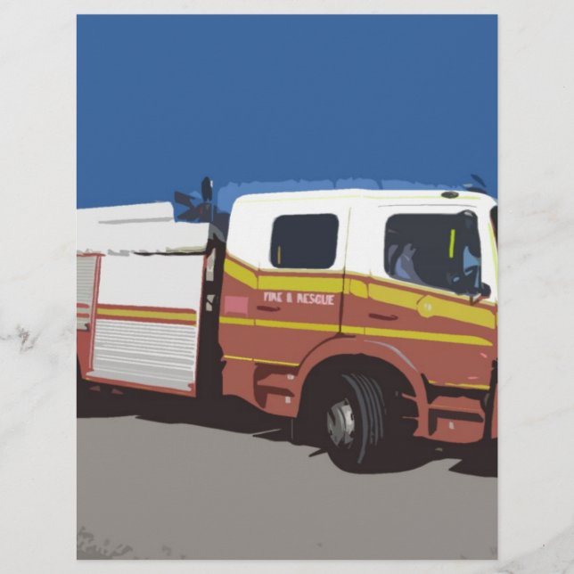 Lámina Camión de bomberos (Anverso)