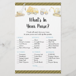 Lámina Camión de construcción ¿Qué hay en tu juego de bol