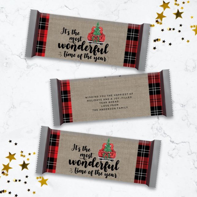 Lámina Camión Rojo Navidades Candy Bar Wrapper (Subido por el creador)