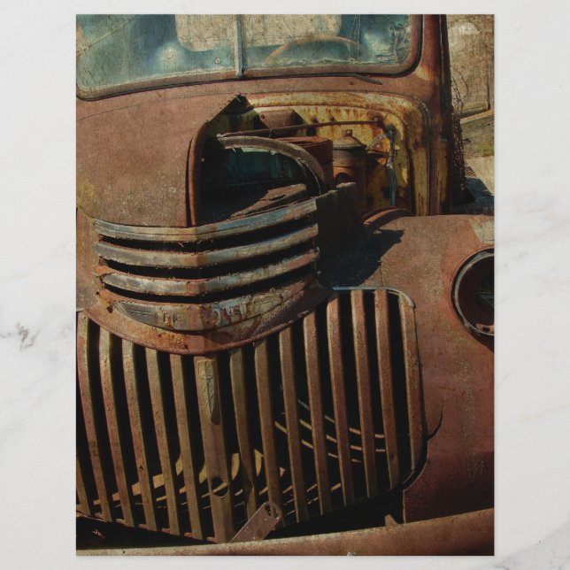 Lámina Camión viejo abandonado (Anverso)