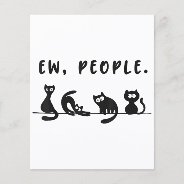 Lámina Camiseta de gato negro mujeres graciosas nuevas pe (Anverso)