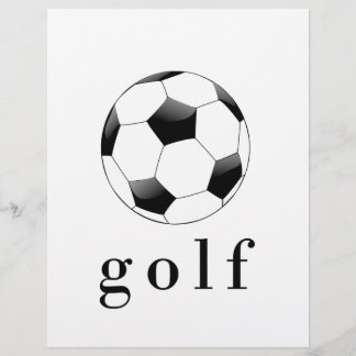 Lámina Camiseta divertida de fútbol de golf
