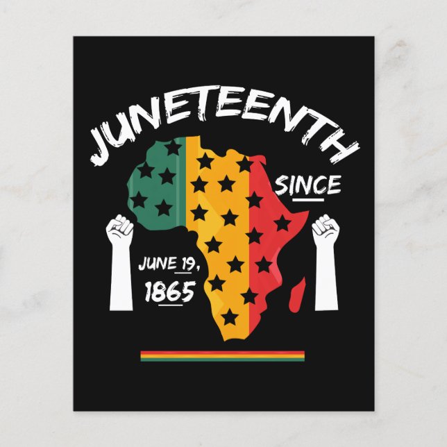 Lámina Camiseta Juneteenth Desde el 19 de Junio de 1865 F (Anverso)