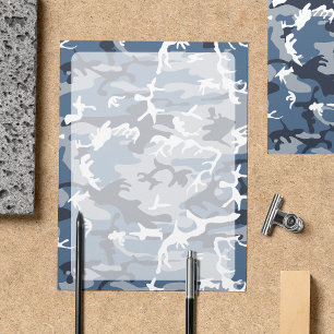 Lámina Camo Azul, Camuflaje de Invierno, Camuflaje de Nie