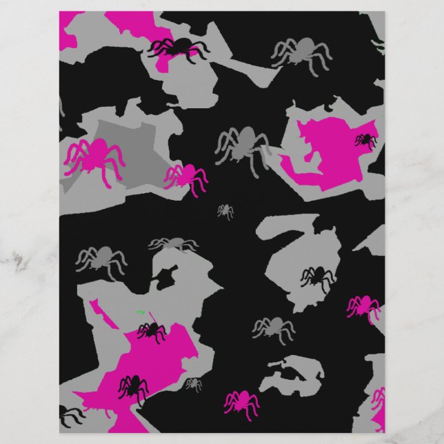 Lámina Camo de araña rosa (Anverso)