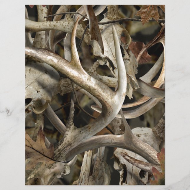 Lámina Camo Deer Skulls (Anverso)