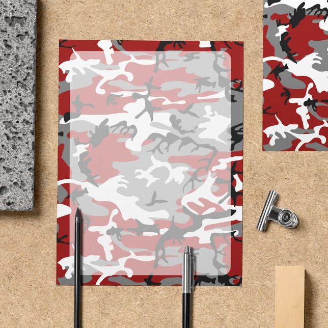 Lámina Camo rojo y gris, Camuflaje, Militar, Ejército (Subido por el creador)
