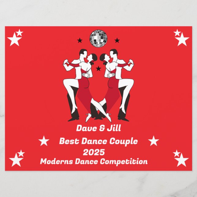 Lámina Campeones de baile de salón de baile (Anverso)