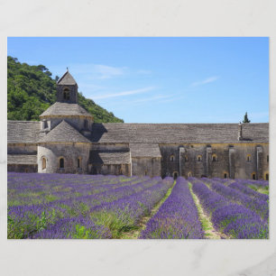 Lámina Campos de lavanda de papel de cuadernillo de la ab