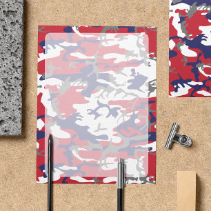 Lámina Camuflaje, Azul Blanco Rojo Gris, Militar, Ejércit