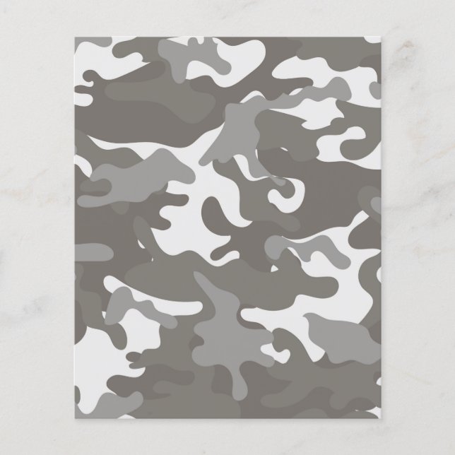 Lámina Camuflaje gris y blanco (Anverso)