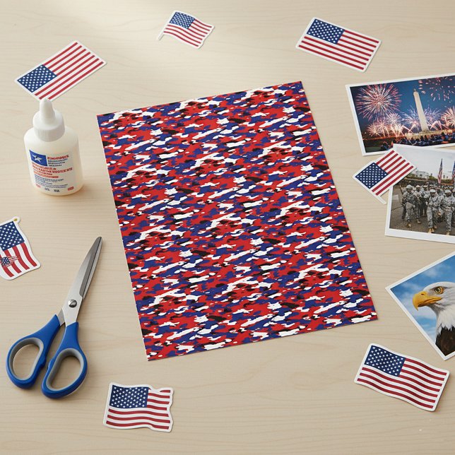 Lámina Camuflaje rojo blanco y azul (Subido por el creador)