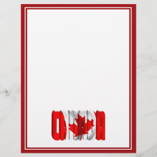 Lámina CANADÁ Canadiense Flag Text