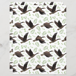 Lámina Canada Geese Scrapbook Paper