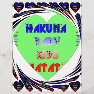 Lámina Cáncer Luminoso Hakuna Matata Diseño para Niños