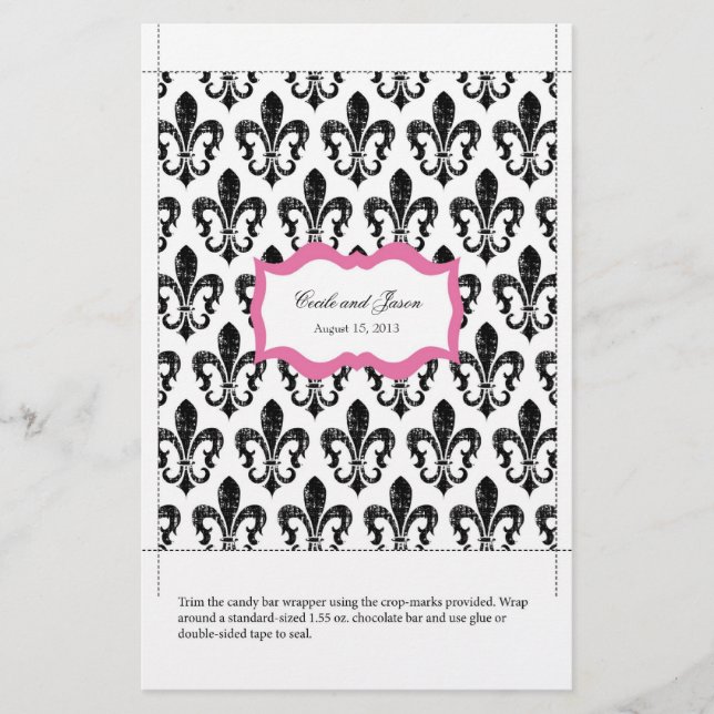 Lámina Candy Bar Wrapper | Rosa de Nueva Orleans (Anverso)